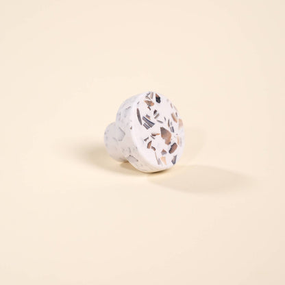 bouton de meuble loar blanc coquillages recycles malakio