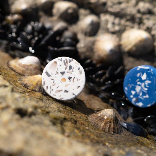 bouton de meuble loar blanc moules coquillages recycles malakio