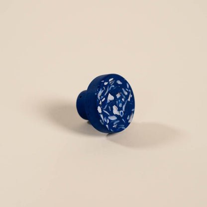 bouton de meuble loar bleu coquillages recycles malakio