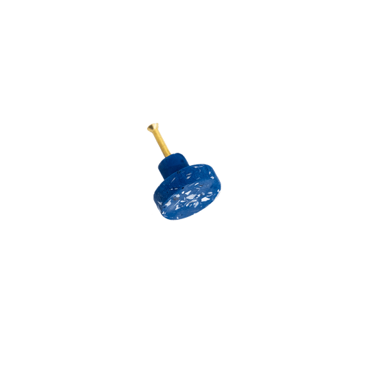 bouton de meuble loar bleu coquillages recycles malakio