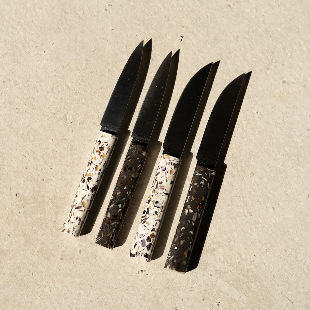 couteau la sardine noir coquillages recycles malakio bodere