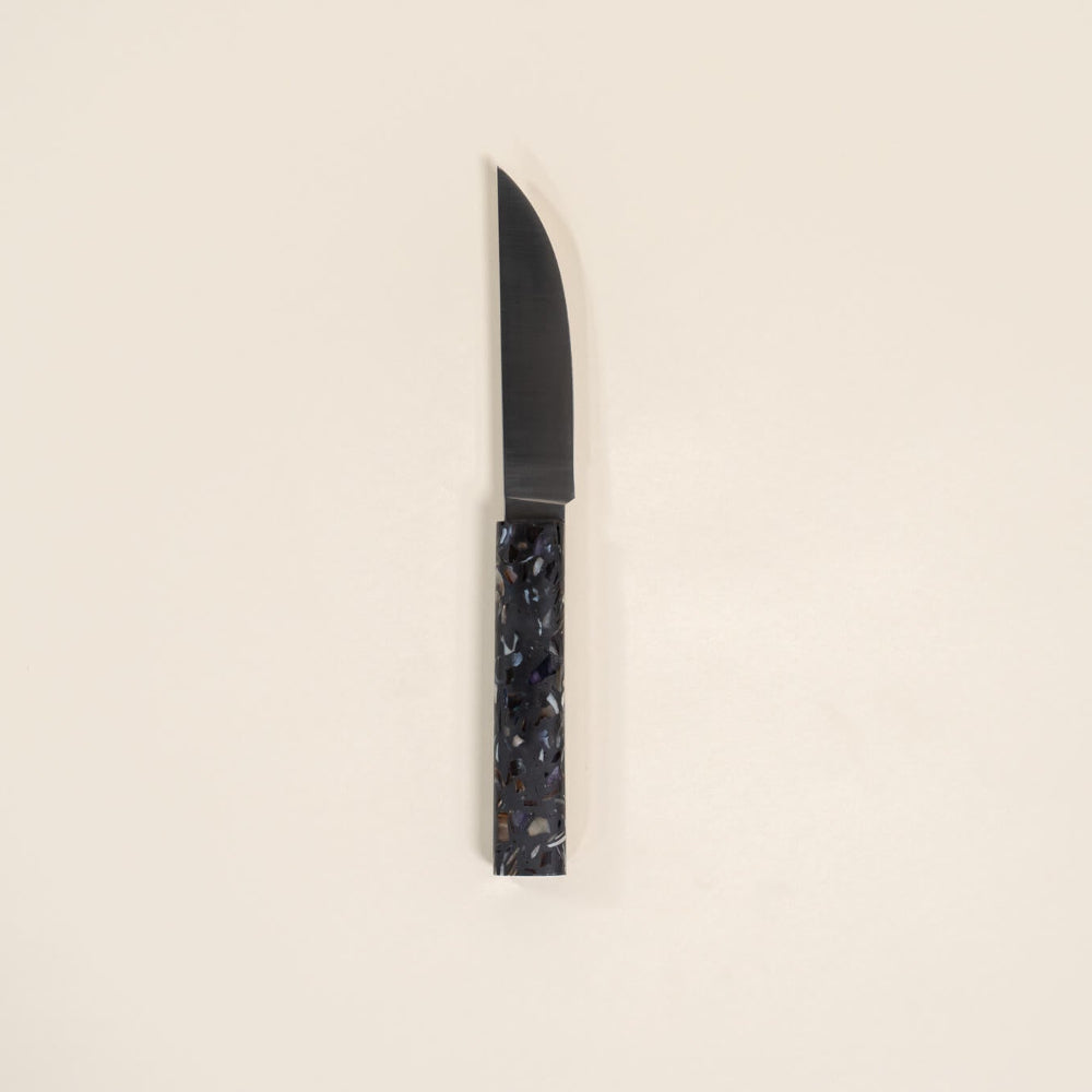 couteau le vitello noir coquillages recycles malakio bodere