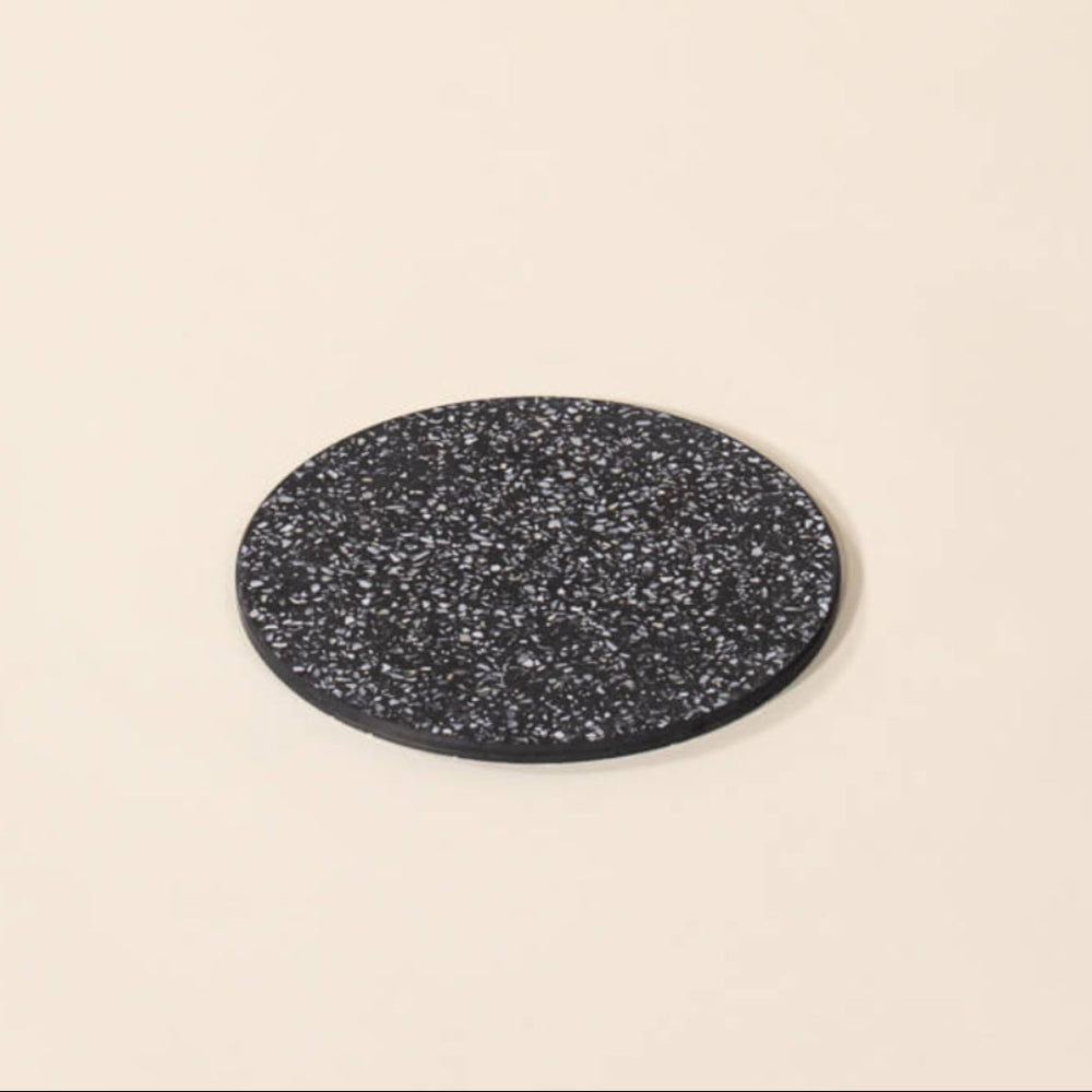 dessous de plat helios noir coquillages recycles malakio