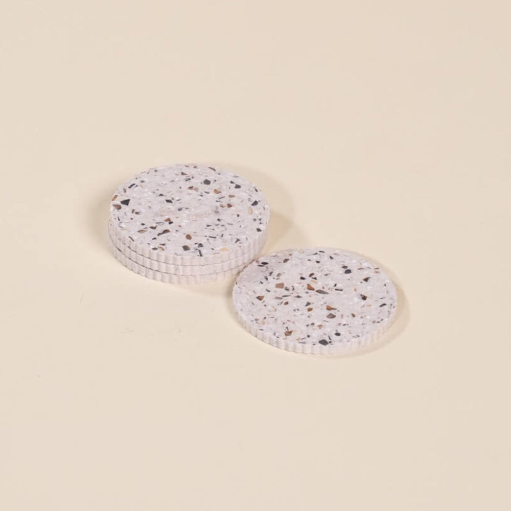 dessous de verre colosse blanc coquillages recycles malakio