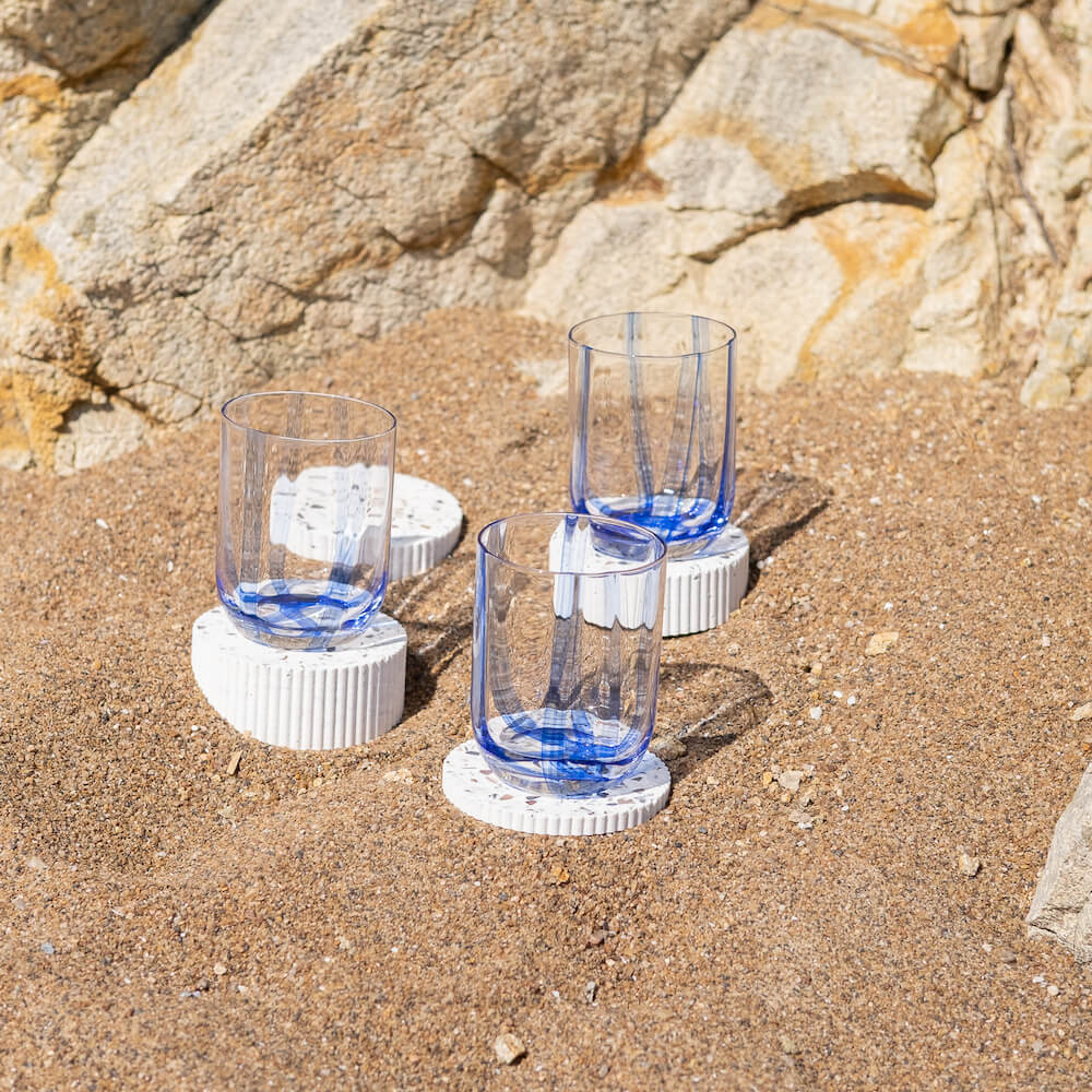dessous de verre colosse blanc mixte coquillages recycles malakio