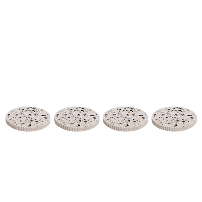 dessous de verre colosse blanc coquillages recycles malakio