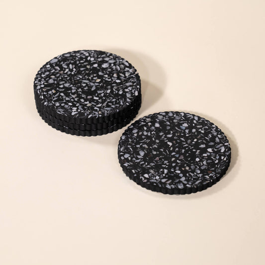 dessous de verre colosse noir coquillages recycles malakio