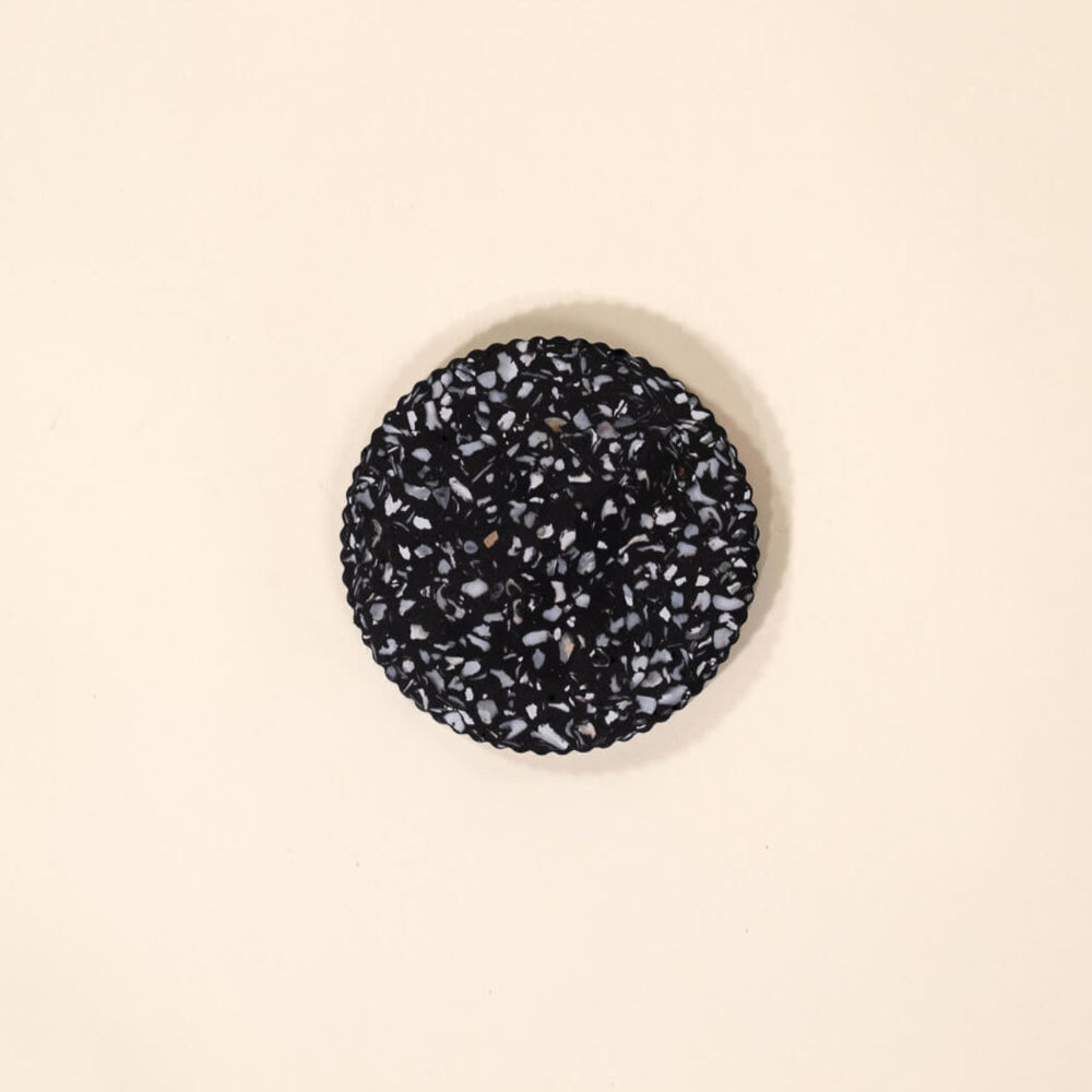 dessous de verre colosse noir coquillages recycles malakio