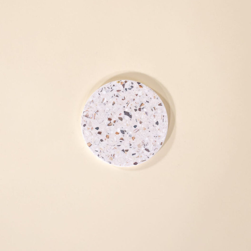 dessous de verre helios blanc coquillages recycles malakio