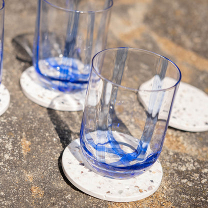 dessous de verre helios blanc mixte coquillages recycles malakio
