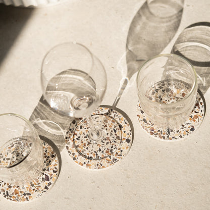 dessous de verre helios blanc moules coquillages recycles malakio