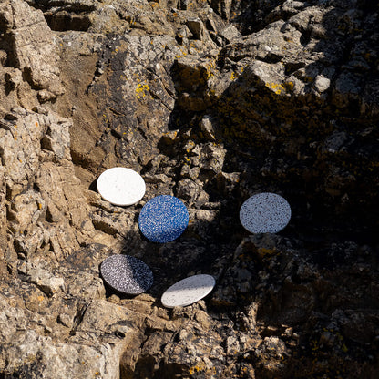 dessous de verre helios blanc saint-jacques coquillages recycles malakio