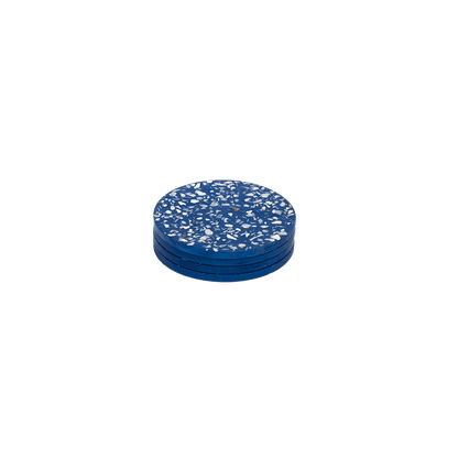 dessous de verre helios bleu huitres coquillages recycles malakio