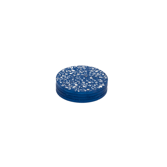 dessous de verre helios bleu huitres coquillages recycles malakio
