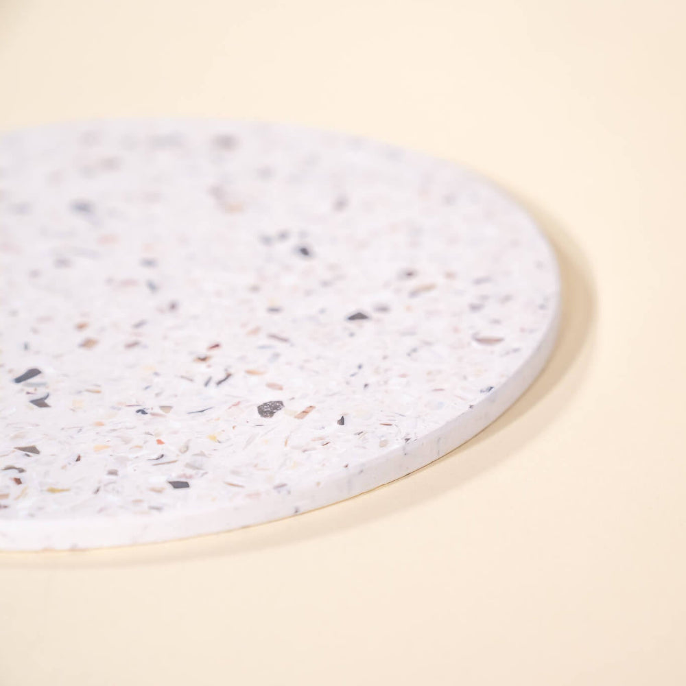 dessous de plat helios blanc coquillages recycles malakio