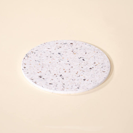 dessous de plat helios blanc coquillages recycles malakio