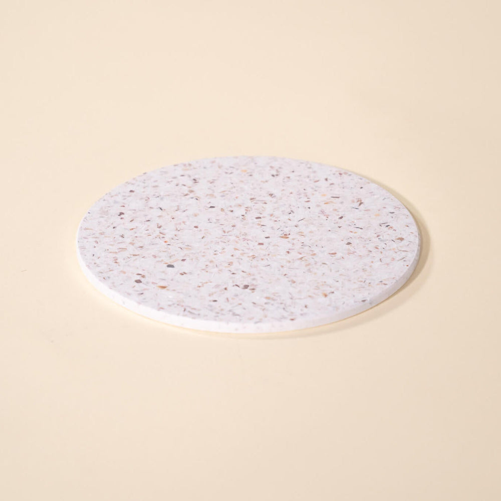 dessous de plat helios blanc coquillages recycles malakio