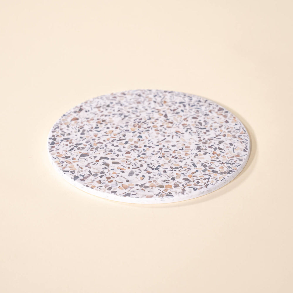 dessous de plat helios blanc coquillages recycles malakio