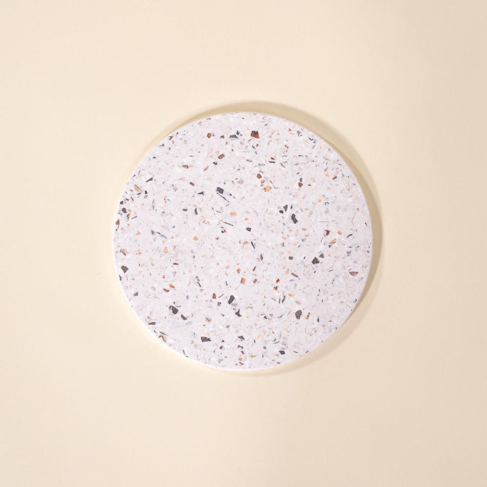 dessous de plat helios blanc coquillages recycles malakio