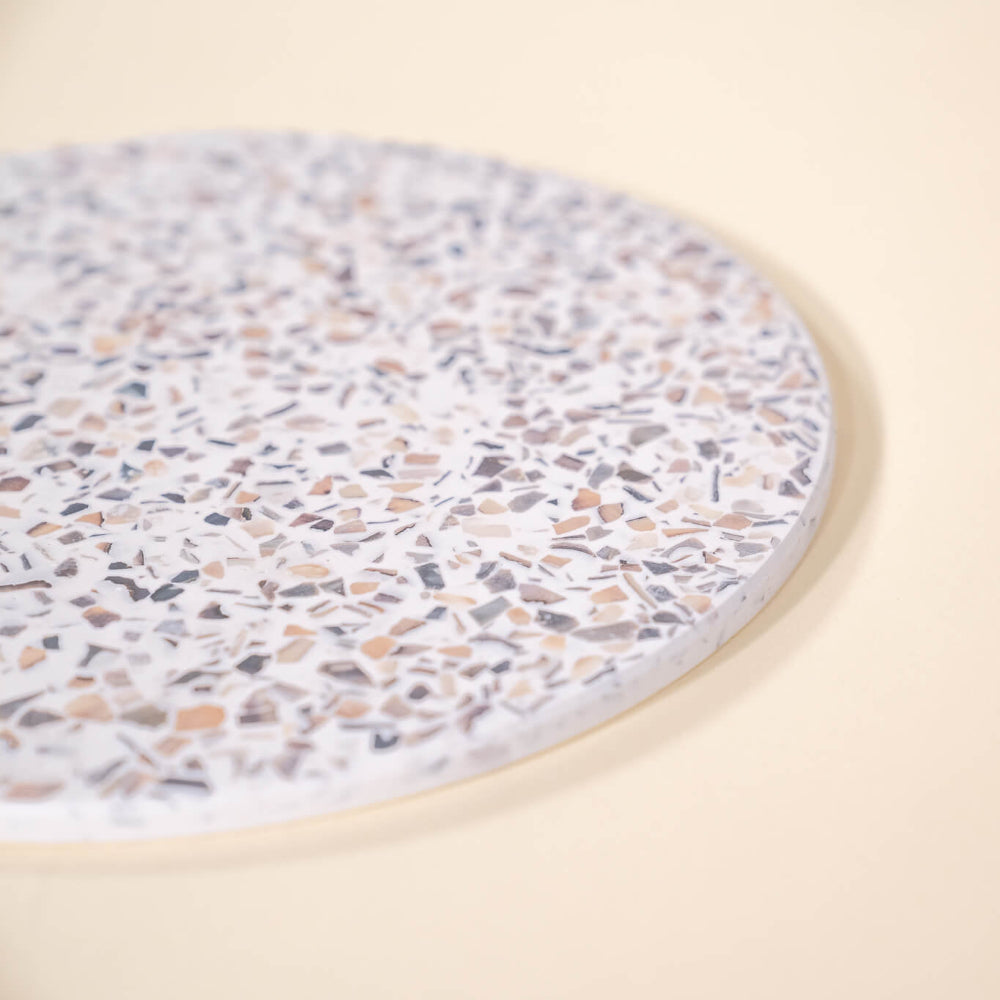dessous de plat helios blanc coquillages recycles malakio