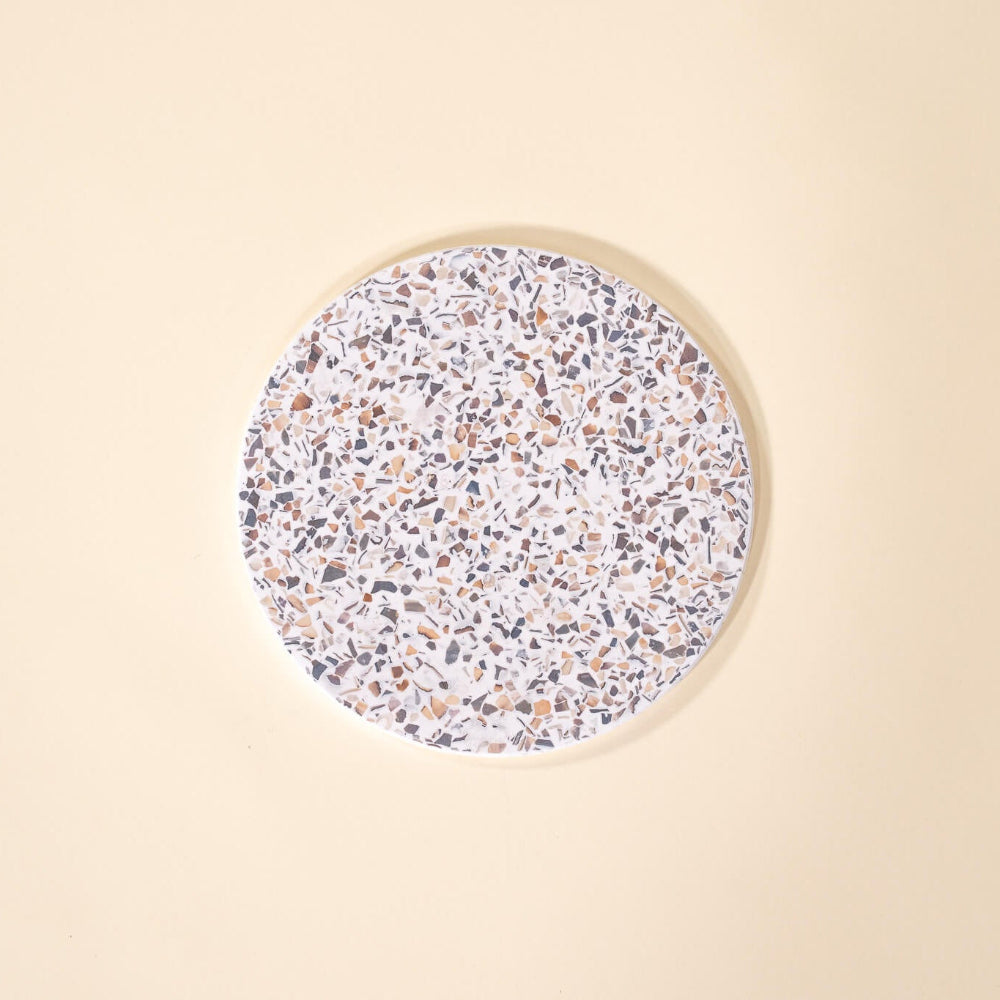 dessous de plat helios blanc coquillages recycles malakio