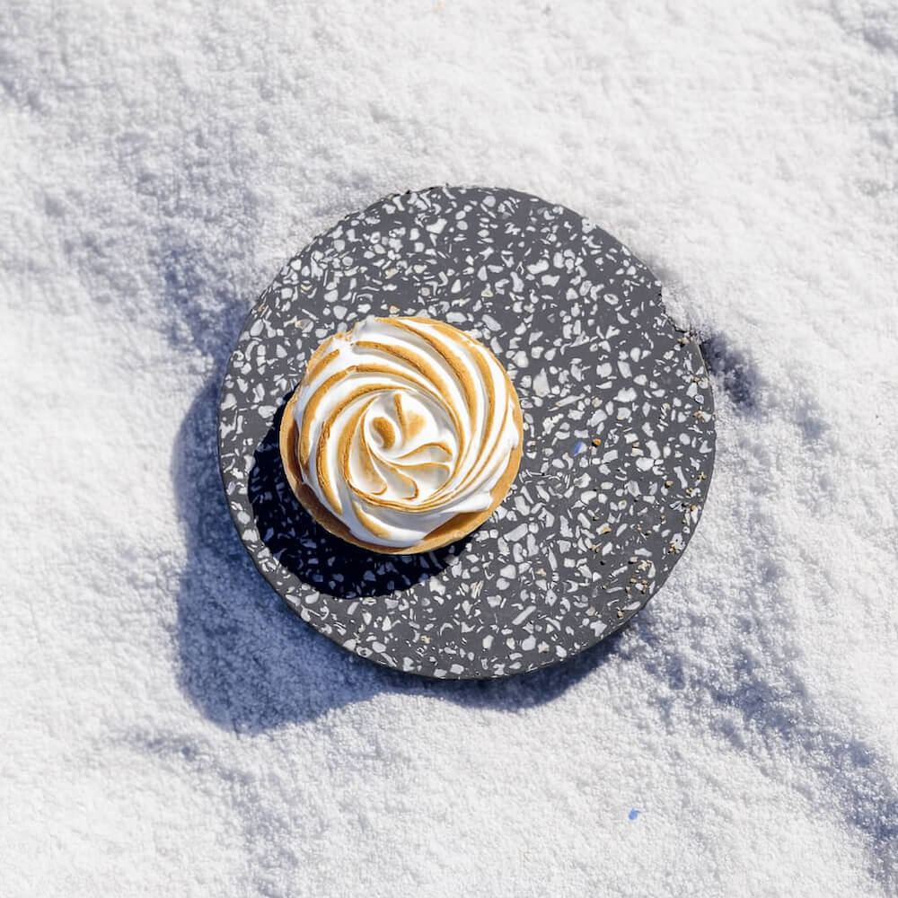 dessous plat helios noir coquillages recycles malakio hiver