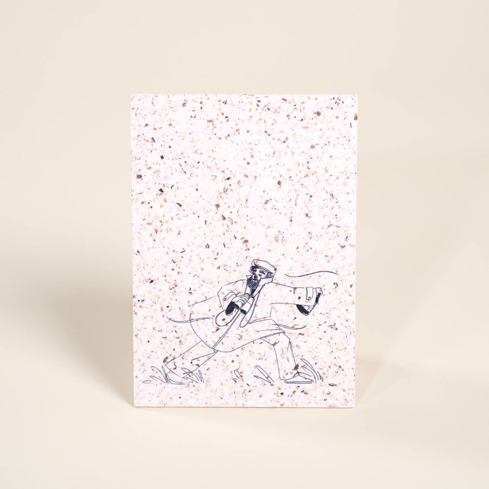 estampe malakio x le marin blanc coquillages recycles malakio