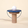 lampe MA01 chene bleu coquillages recycles malakio studio ammo
