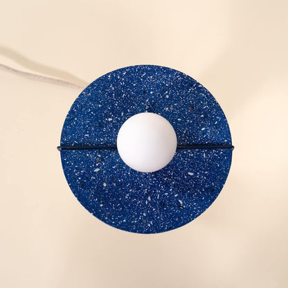 lampe MA01 chene bleu coquillages recycles malakio studio ammo
