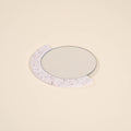 miroir loar demi-lune blanc coquillages recycles malakio