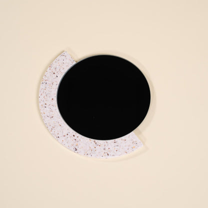 miroir loar demi-lune blanc coquillages recycles malakio