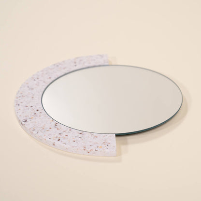 miroir loar demi-lune blanc coquillages recycles malakio