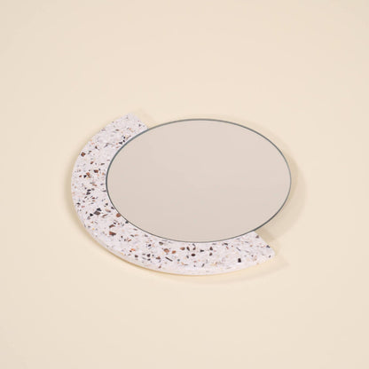miroir loar demi-lune blanc coquillages recycles malakio