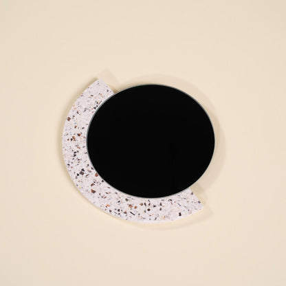 miroir loar demi-lune blanc coquillages recycles malakio