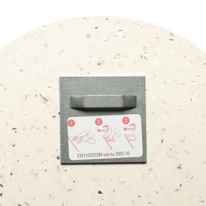 miroir loar rond blanc coquillages recycles malakio