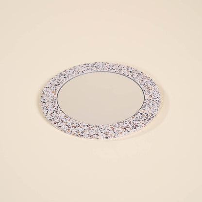 miroir loar rond blanc moules coquillages recycles malakio