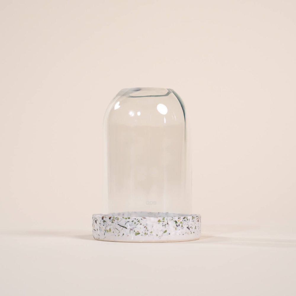 photophore transparent verre coquillages recycles malakio