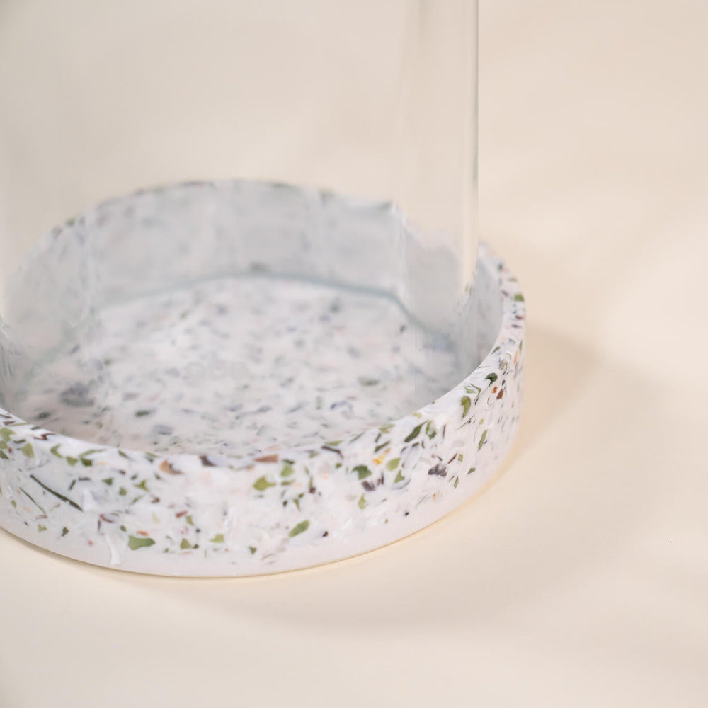 photophore transparent verre coquillages recycles malakio