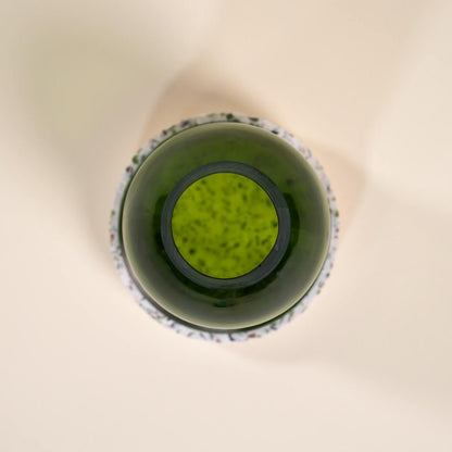 photophore vert bouteille verre coquillages recycles malakio