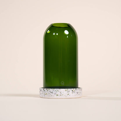 photophore vert bouteille verre coquillages recycles malakio