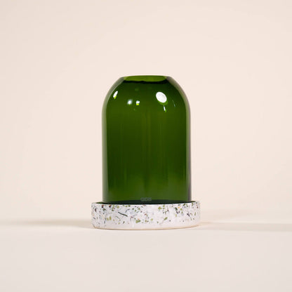 photophore vert bouteille verre coquillages recycles malakio