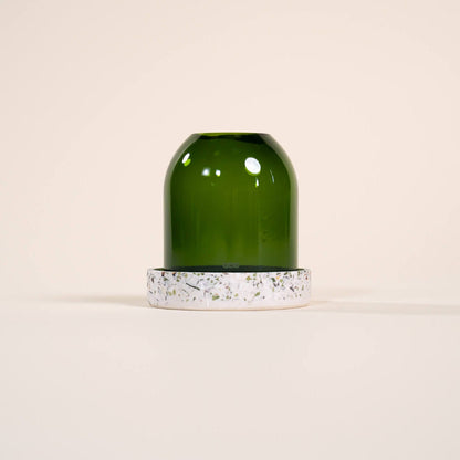 photophore vert bouteille verre coquillages recycles malakio