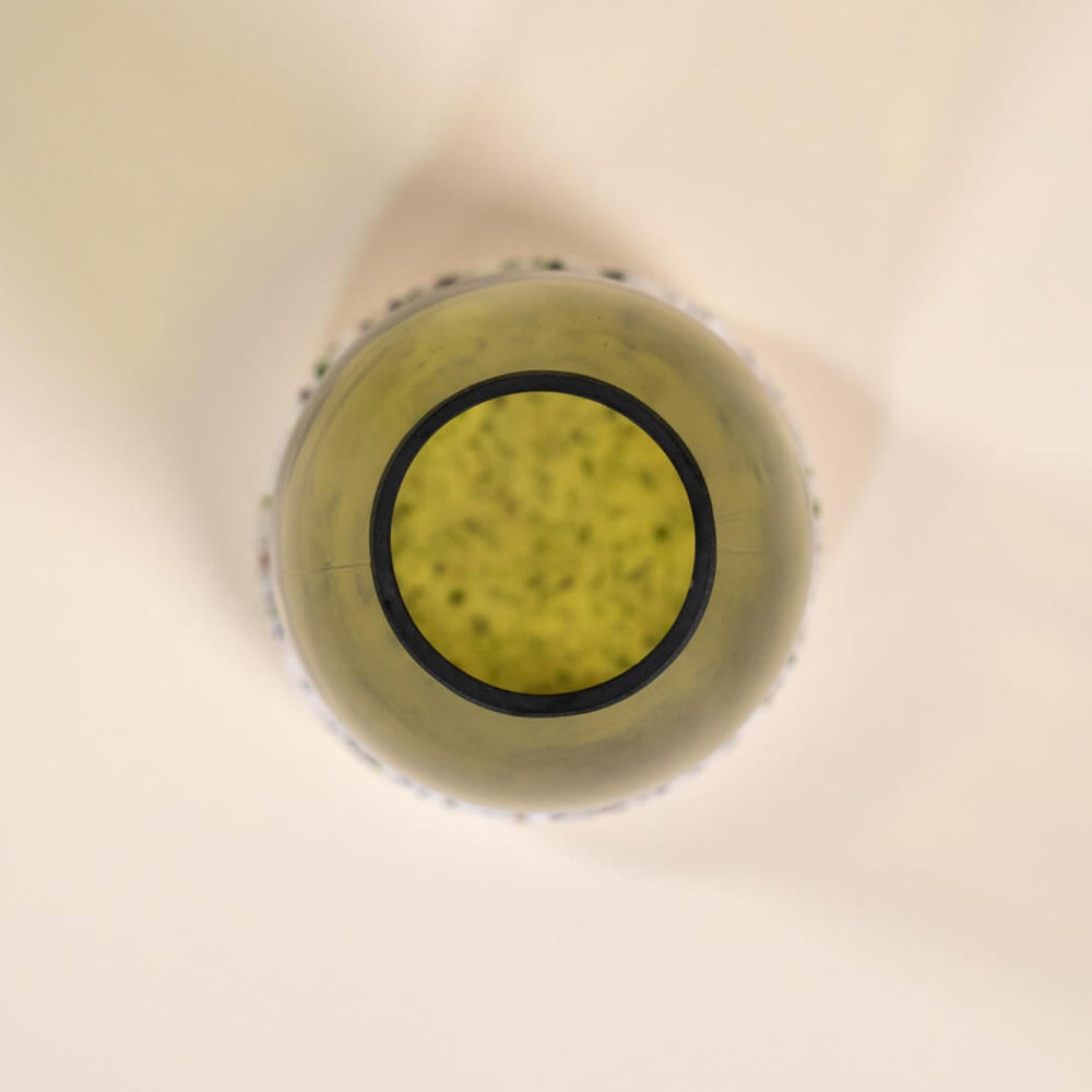 photophore vert feuille morte verre coquillages recycles malakio
