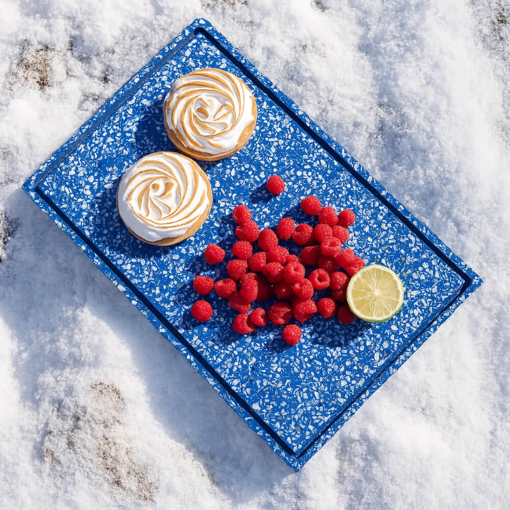 plateau helios bleu coquillages recycles malakio hiver