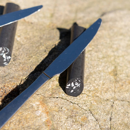 porte-couteau helios noir coquillages recycles malakio
