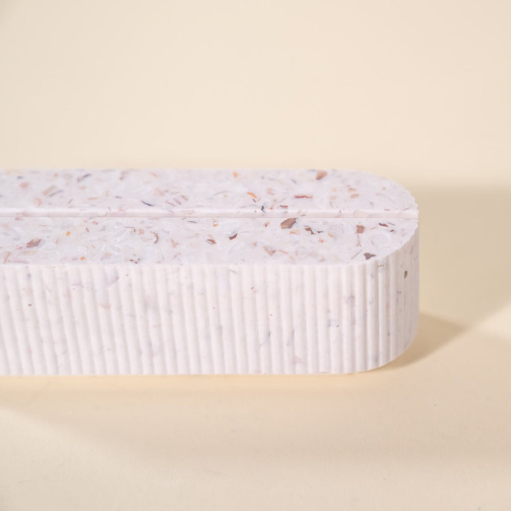 porte-photo colosse blanc coquillages recycles malakio