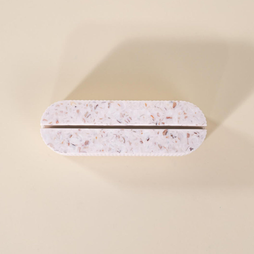 porte-photo colosse blanc coquillages recycles malakio