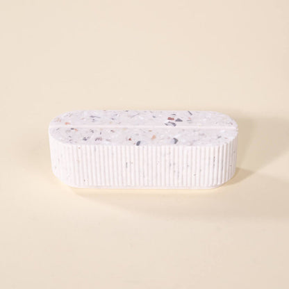 porte-photo colosse blanc coquillages recycles malakio
