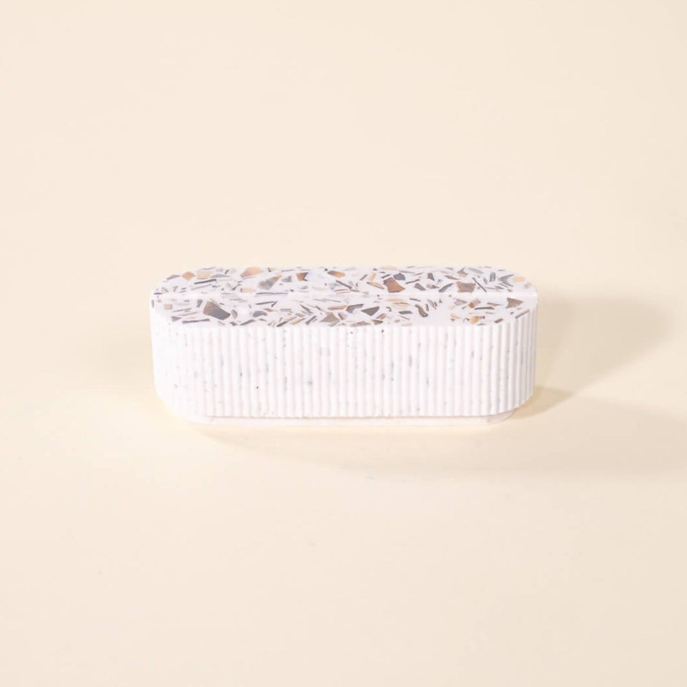 porte-photo colosse blanc coquillages recycles malakio