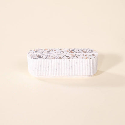 porte-photo colosse blanc coquillages recycles malakio